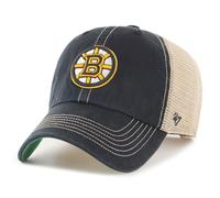 '47 Boston Bruins - Gorra de arrastrero Ajustable para Hombre y Mujer, diseño con Logotipo de Color Negro, Negro -, Talla única