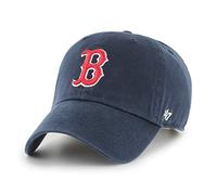 47 Boston Red Sox MLB Clean Up Gorra de béisbol unisex, ajustable, logotipo rojo, azul marino, azul marino, Talla única