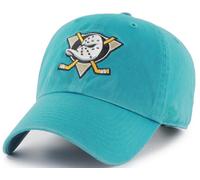 47 Brand Anaheim Mighty Ducks Teal Clean Up Curved Visor Strapback Cap