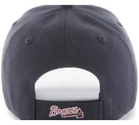 47 Brand Atlanta Braves Navy A Logo MVP Curved Visor Velcroback Cap