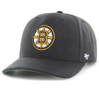47 Brand Boston Bruins B Logo Negro Cold Zone MVP DP Curved Visor Cap Snapback