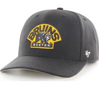 47 Brand Boston Bruins Frío Zona Black Curved Visera Cap Snapback