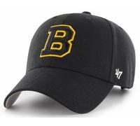 47 Brand Boston Bruins Vintage B Logo MVP Strapback Negro Curved Visor Cap