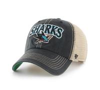47 Brand Cap NHL San Jose Sharks Tuscaloosa Vintage Limpieza Negra Gorra