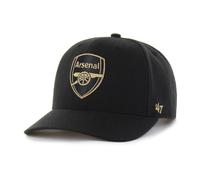 47 Brand EPL Snapback Cap Arsenal FC Negro Basecap Ajustable UV 100% Algodón
