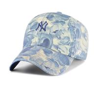 47 Brand Gorra Clean Up Gardenia YankeesBrand Hombre/Mujer - de Beisbol Hebilla Metal, con Visera, Forro Invierno Otoño Verano Primavera otoño/Invierno Primavera/Verano - Talla única Azul-Beige