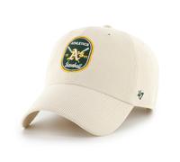 47 Brand Gorra Cordón MLB Athletics Crosspatch CLEAN UP Natural, Talla Única