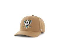 '47 Brand Gorra de perfil bajo con cierre a presión, Zone Anaheim Ducks, camel, talla única