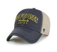 47 Brand GORRA NCAA Michigan Wolverines Tuscaloosa Vintage Navy CLEAN UP