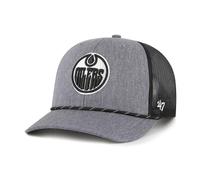 47 Brand Gorra Trucker NHL Edmonton Oilers Rope Ajustable Carbón Logo
