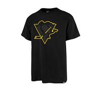 '47 Brand Imprint Echo Tee Pittsburgh Penguins 548677 - Camiseta para hombre, color negro, talla M