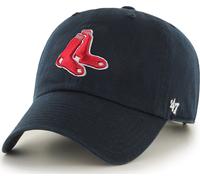 47 Brand Medias Rojas de Boston Calcetines Azul Marino Clean Up Curved Visera