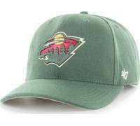 47 Brand Minnesota Salvaje Frío Zona Oscuro Verde Curved Visera Cap Snapback