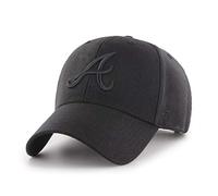 47 Brand MLB Atlanta Braves Cap B-MVPSP01WBP-BKA, Unisex Cap with a Visor, Black, One Size EU