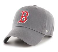 47 Brand MLB Color de equipo de gris oscuro Mlb Logotipo Primario Limpieza Correa ajustable Bisbol Bisbol Dad Hat Cap Adult One Size All - Boston R