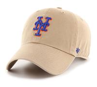 47 Brand MLB Mlb Caki Logotipo primario Limpieza Correa ajustable Bisbol Dad Hat Cap Adult One Size All - New York Mets - Caki