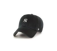 47 Brand MLB New York Yankees Base Cap B-BSRNR17GWS-BK, Mens Cap with a Visor, Black, One Size EU