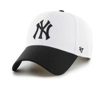 47 Brand MLB New York Yankees Cap B-MVPSP17WBP-WHM, Mens Cap with a Visor, White, One Size EU