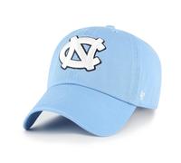 47 Brand NCAA Gorra North Carolina Tar Heels Clean Up Azul, Twill
