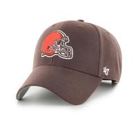 '47 NFL Cleveland Browns MVP Gorra de béisbol unisex con cierre de velcro ajustable, talla única, logotipo del equipo, color marrón, marrón, Talla única