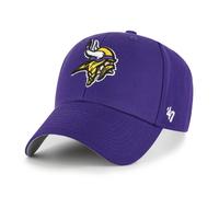 '47 NFL Minnesota Vikings MVP Gorra de béisbol unisex con cierre de velcro ajustable, talla única, logotipo del equipo, color morado, morado, Talla única