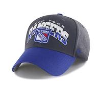 47 Brand NHL Gorra Split Block MVP New York Rangers Carbón Basecap Logo
