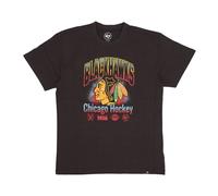 47 Brand - NHL Imprint Drop Shoulder Tee Chibla - Tops - Hombre - Negro - M -
