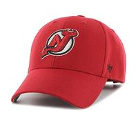 47 Brand NHL New Jersey Devils MVP Cap H-MVP11WBV-RD, Mens Cap with a Visor, Red, One Size EU