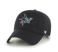 47 Brand NHL San Jose Sharks Gorra Baseball CLEAN UP Negra, Ajustable