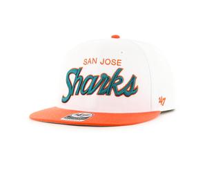 47 Brand NHL San Jose Sharks Script Side Two Tone ’47 CAPTAIN Gorra de hombre