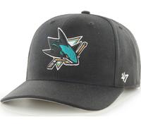 47 Brand San Jose Sharks Cold Zone Visera Curva Cap Snapback Negro