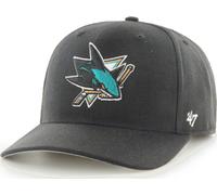 47 Brand San Tiburones Jose Frío Zona Black Curved Visera Cap Snapback