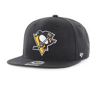 '47 Brand Snapback - Gorra con diseño del Capitán Pittsburgh Penguins, color negro