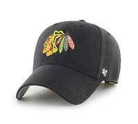47 NHL Chicago Blackhawks MVP - Gorra de béisbol unisex, correa de velcro, logotipo indio, color negro