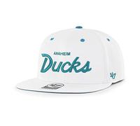'47 Gorra Crosstown Script Capitán Anaheim Ducks, WH - White, Talla única
