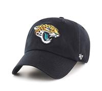 '47 Gorra de béisbol unisex de la NFL Jacksonville Jaguars Clean Up, cierre de correa ajustable, talla única, logotipo del equipo, color negro, Negro , Talla única