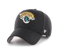 '47 Gorra de béisbol unisex de la NFL Jacksonville Jaguars MVP, cierre de velcro ajustable, talla única, logotipo del equipo, color negro, Negro , Talla única