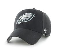 '47 Gorra de béisbol unisex de la NFL Philadelphia Eagles MVP, cierre de velcro ajustable, talla única, logotipo del equipo, color negro, Negro , Talla única