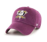 '47 Gorra de béisbol Unisex NHL Anaheim Ducks Clean Up, Morado, Talla única