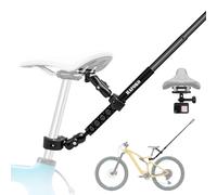 47” Invisible Palito Rear Bicicleta Monte Kit Compatible para Insta360 X5-X | Robusto Soporte Bici Aluminio 47" Palo Invisible Abrazadera Antivibración 15-45mm,para Acción Cámara POV Off-Road