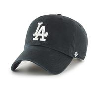 47 Los Angeles Dodgers MLB Clean Up Gorra de béisbol unisex, ajustable, logotipo blanco, negro, Negro, Talla única