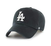 47 Los Angeles Dodgers MLB Clean Up Gorra de béisbol unisex, ajustable, logotipo blanco, negro, Negro, Talla única