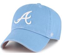 47 Marca Atlanta Braves Azul Bebé Sidepatch Clean Up Curved Visera Strapback Cap