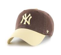 47 MLB Gorra Ajustable Clean Up Sombrero NY Bicolor Logotipo del Equipo New York desestructurada