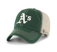 '47 MLB Oakland Athletics A's Cleanup Trawler Trucker Basecap Cap Cap Gorra de béisbol Gorra de béisbol, verde, Talla única