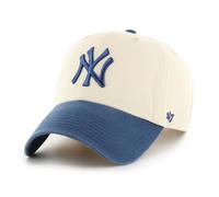 47 New York Yankees MLB Clean Up Two Tone Beige Claro Azul Gorra Ajustable