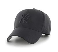 47 New York Yankees MLB MVP Gorra de béisbol unisex, ajustable, logotipo negro, negro