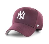 47 New York Yankees MLB Raised Basic Most Value P. Rojo Burdeos Gorra Snapback Ajustable