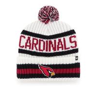 '47 NFL Arizona Cardinals Unisex Bering Bobble Winter Hat, Team Logo, Color Mujer, Blanco, Talla única