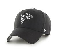 '47 NFL Atlanta Falcons MVP Gorra de béisbol unisex, cierre de velcro ajustable, talla única, logotipo del equipo, color negro, Negro , Talla única